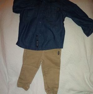 A little boys 18-month old outfit